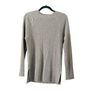 Nap Loungewear Ribbed Cashmere Sweater Tan Size Medium (Flawed) Neutral